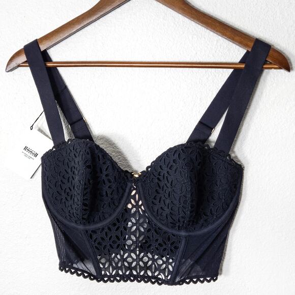 Wolford Tops - Wolford Bustier Top Black Size 34D Office Siren Corsetcore Structured